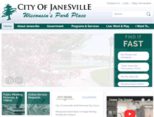 Tablet Screenshot of ci.janesville.wi.us